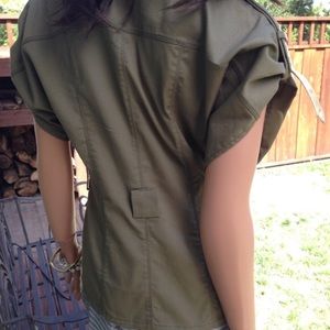 Escada Jackets & Coats - Escada Sport Utility Short Sleeve Jacket Escada Jackets & Coats - Escada Sport Utility Short Sleeve Jacket